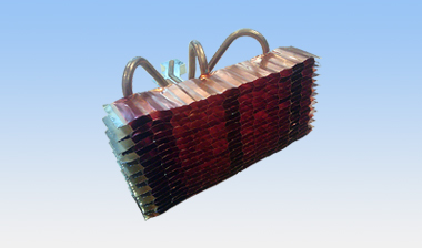 Honeycomb fin stack